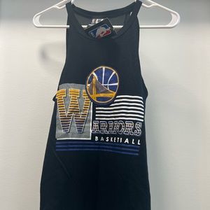 Golden state warriors tank top. Mesh like material on back and slight high low